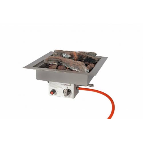 Easy Fires inbouwbrander vierkant 40x40x16,5cm.