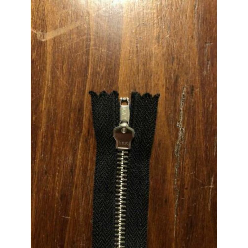 YKK ijzeren rits (zwart) 5 stuks