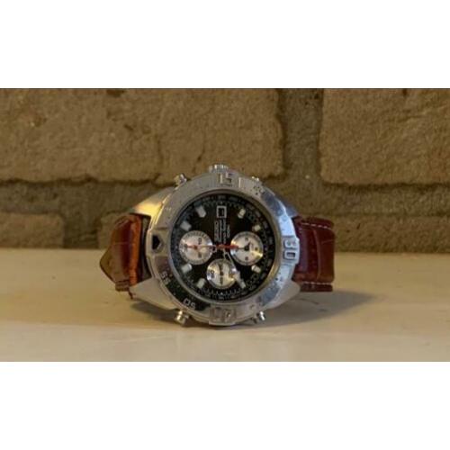 SEIKO Chronograph met nieuwe horloge band ( vintage )