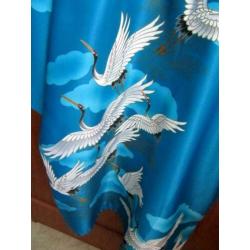 Vintage MARUKYO Kyoto-Tokyo Japanese kimono uchikake maat L