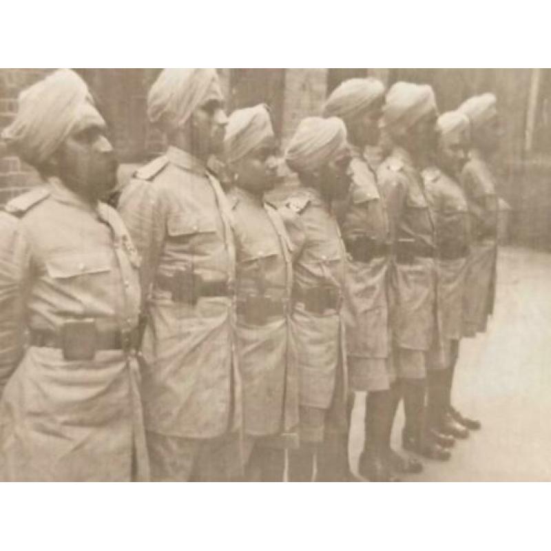 Foto Indische Wachten in Hong Kong Kolonialmacht England GB