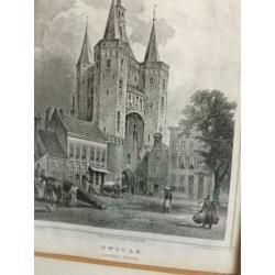 Sassenpoort Zwolle, oude gravure