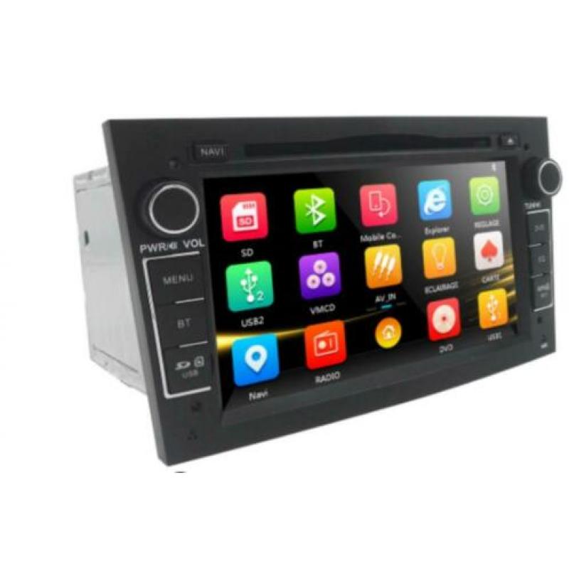 Nieuw in doos dubbel din nav dvd opel Corsa d astra h tigra