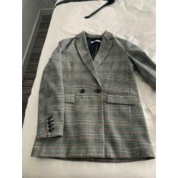Blazer ruit Mango maat S zgan