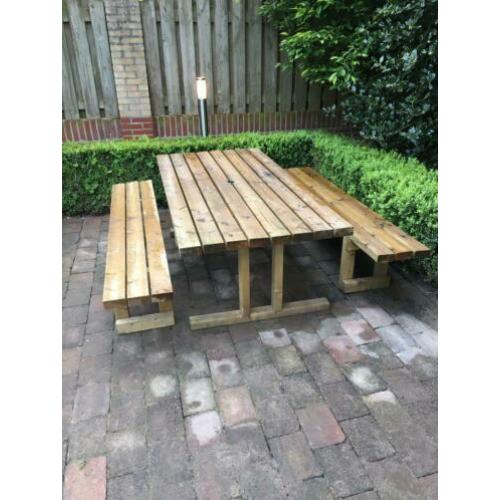 Picknicktafel set met kussens