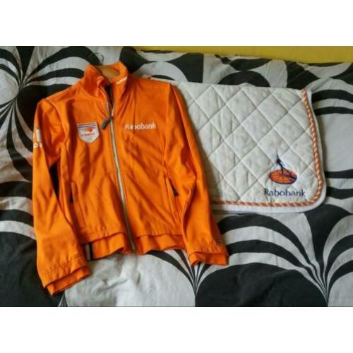 Rabobank Dressuur dekje /evt set +bijpassend softshell jack
