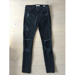 Zwarte destroyed skinny jeans Costes - 29/32