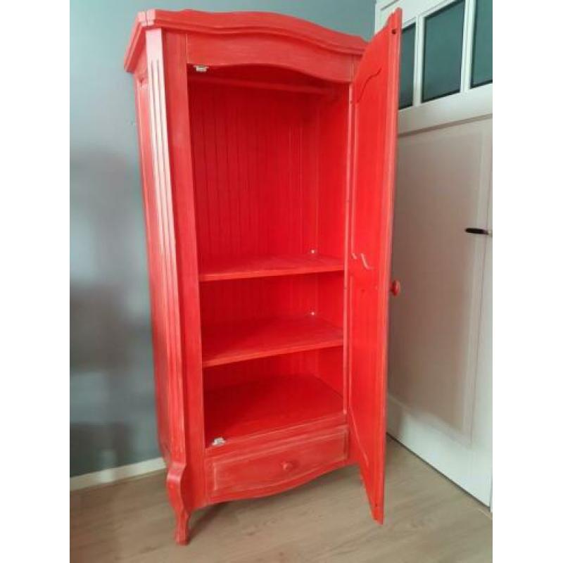 Kledingkast koraalrood van Planet Little 50×80×175