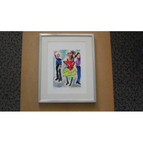 JAN SIERHUIS ;2 zeefdrukken,ingelijst;Karel Appel;goedkoop