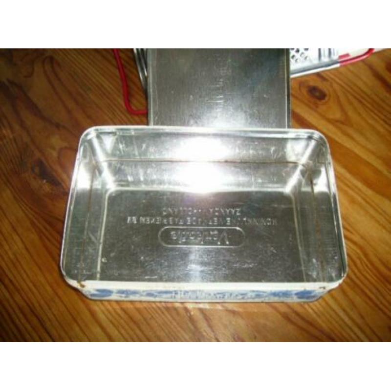 Verkade blik, oud hollands tafereel, vintage