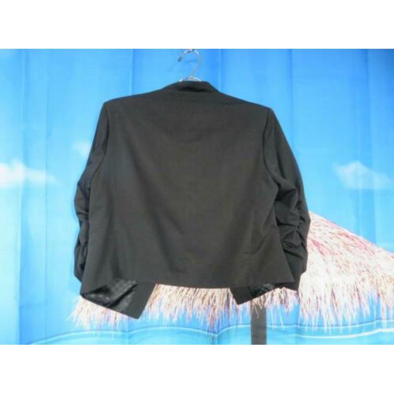 zwart blouse jasje gerimpelde mouwen mt xl FB Sisters