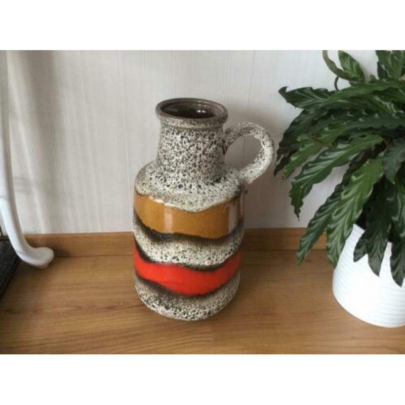 Mooie grote vintage vaas, West Germany, retro vaas