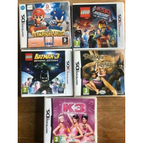 Ds spellen Nintendo Batman, Lego, K3, Rapunzel