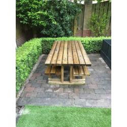 Picknicktafel set met kussens