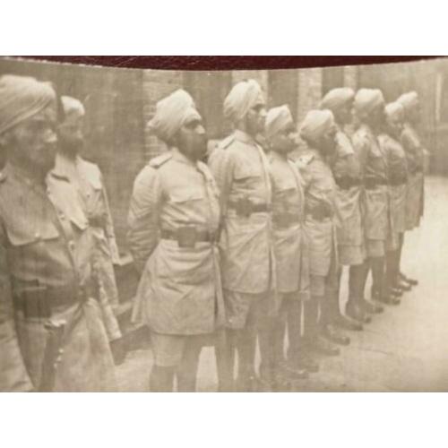 Foto Indische Wachten in Hong Kong Kolonialmacht England GB