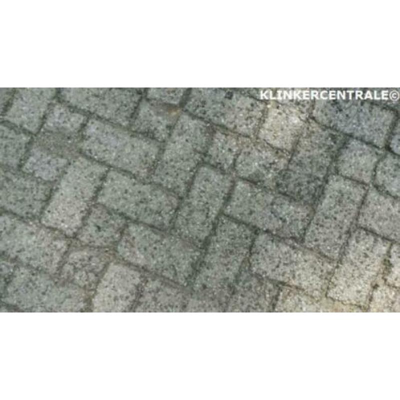 ROOIKORTING 1.850m2 grijs betonklinkers straatstenen bkk bs