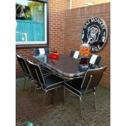 Fifties sixties amerikaanse diner stoelen bel air tafel