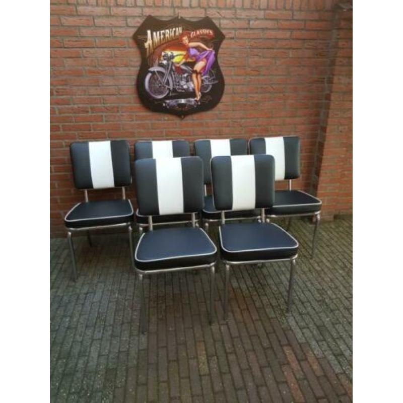Fifties sixties amerikaanse diner stoelen bel air tafel