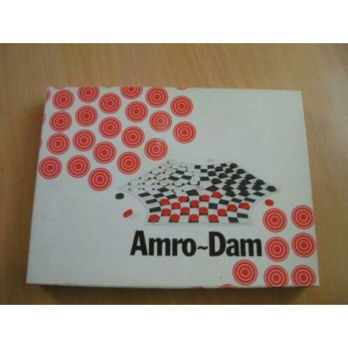 AMRO Dam, damspel voor 3 personen, AMRO bank jaren 70