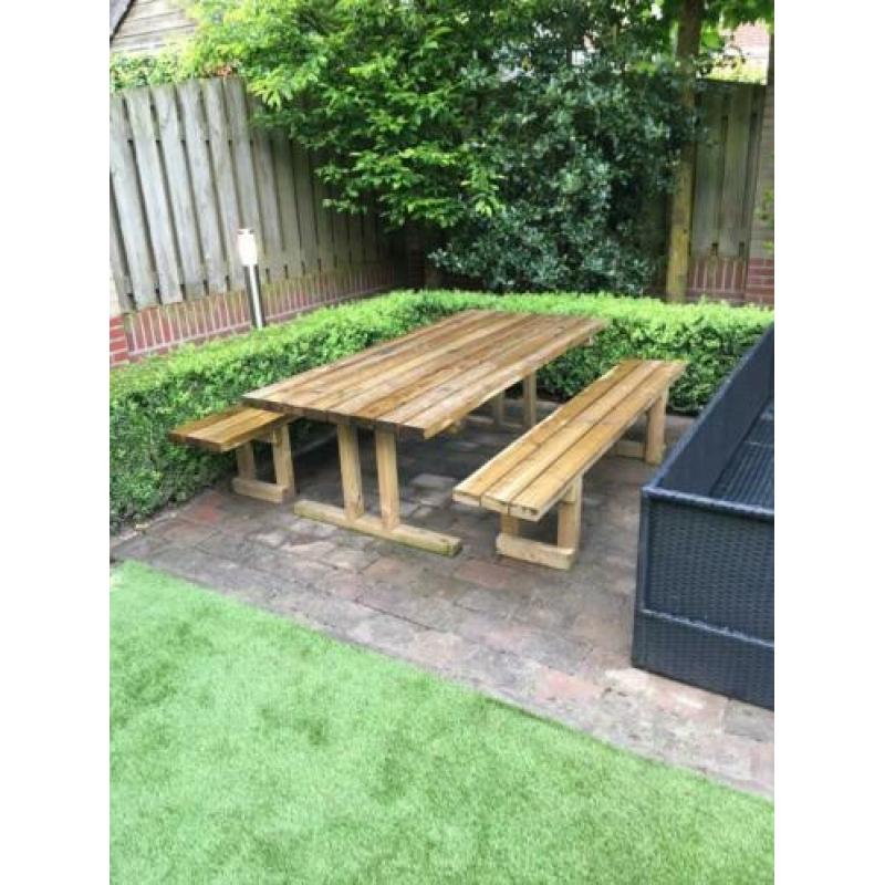 Picknicktafel set met kussens
