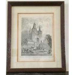Sassenpoort Zwolle, oude gravure