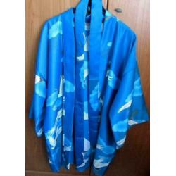 Vintage MARUKYO Kyoto-Tokyo Japanese kimono uchikake maat L
