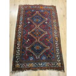 Vintage handgeknoopt perzisch tapijt 144x89