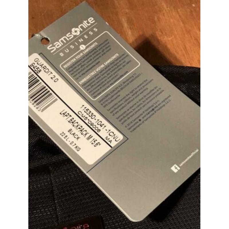 Samsonite guardit laptop rugtas 15,6 nieuw