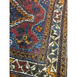 Vintage handgeknoopt perzisch tapijt 144x89