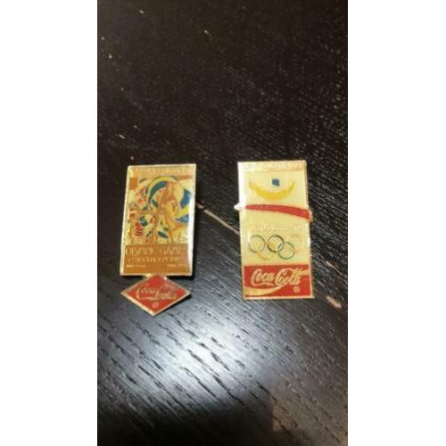 2 Coca cola Olympiade 1990 speldjes