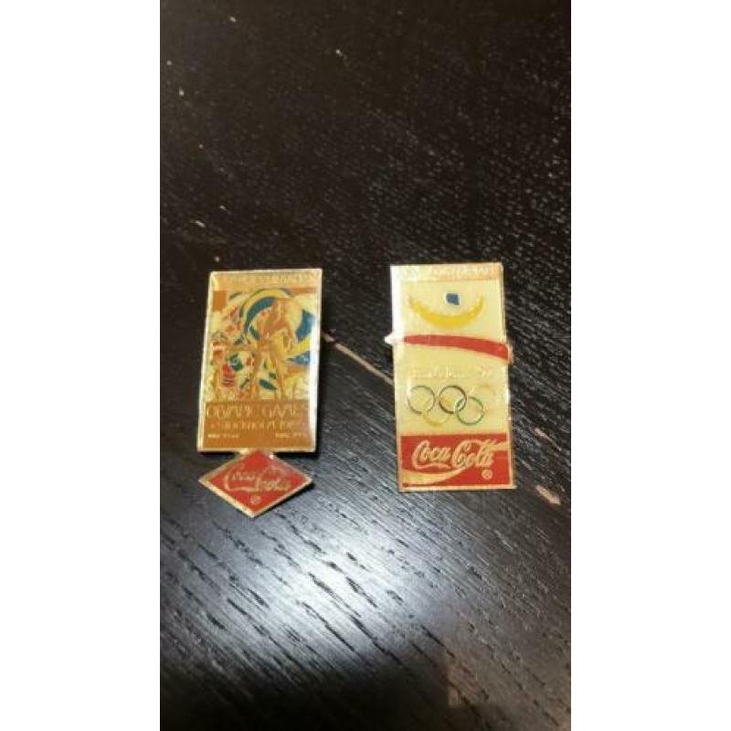 2 Coca cola Olympiade 1990 speldjes