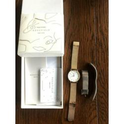 Rosefield horloge Rose gold met twee verschillende bandjes
