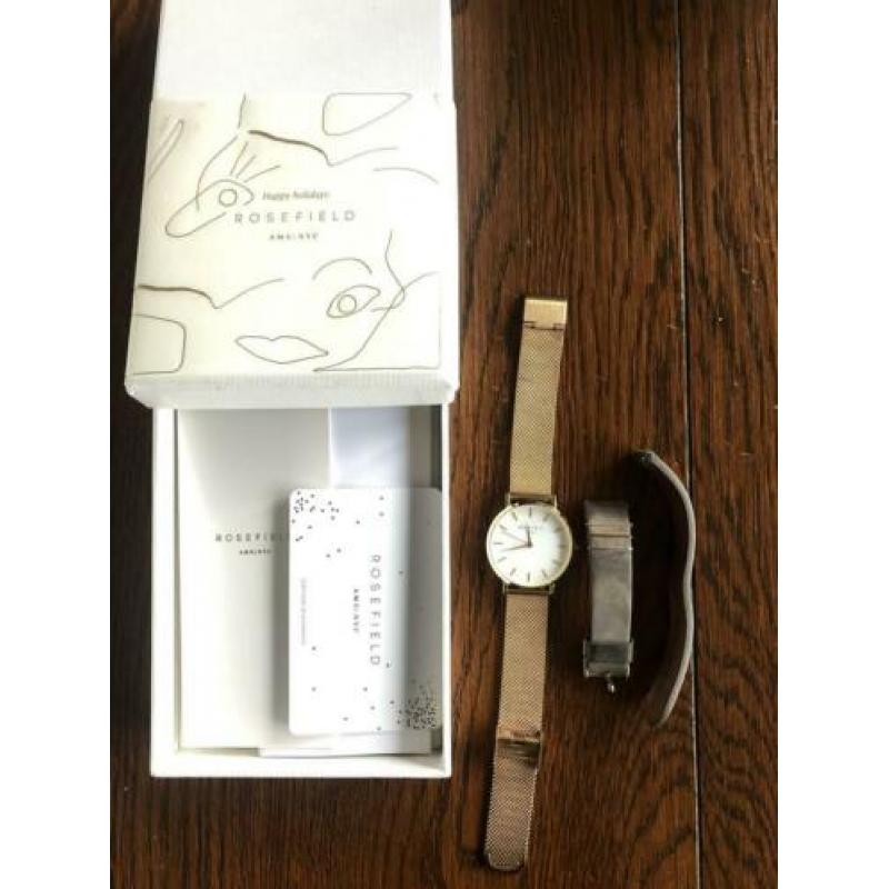 Rosefield horloge Rose gold met twee verschillende bandjes