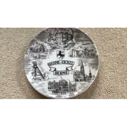 Wanne - Eickel Herne // wandbord diam. 19 cm