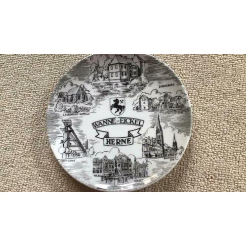Wanne - Eickel Herne // wandbord diam. 19 cm