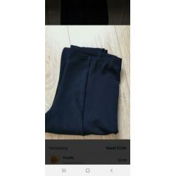 Donkerblauwe geribde jegging van H&M maat M