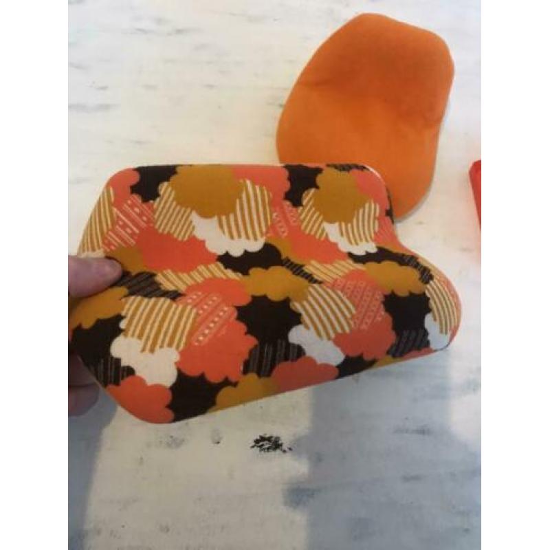 Vintage jaren 70 Mattel poppenhuis meubels bank stoel TV