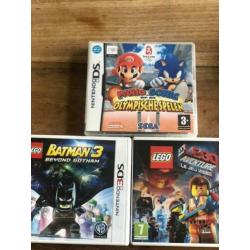 Ds spellen Nintendo Batman, Lego, K3, Rapunzel