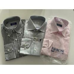 3 x Arrow Dresshirts Maat 43 Regular Fit! (gratis verzenden)