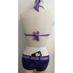 NIEUWE PROTEST halter bikini maat 38 Cup C paars maat M /38C