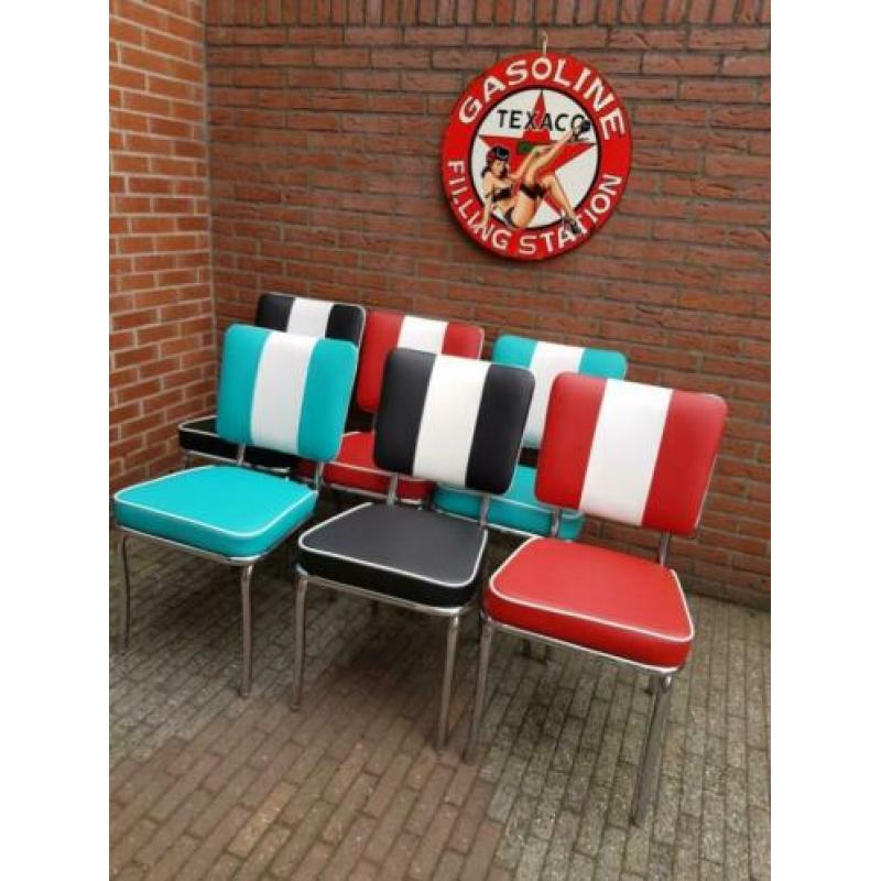 Fifties sixties amerikaanse diner stoelen bel air tafel