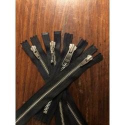 YKK ijzeren rits (zwart) 5 stuks