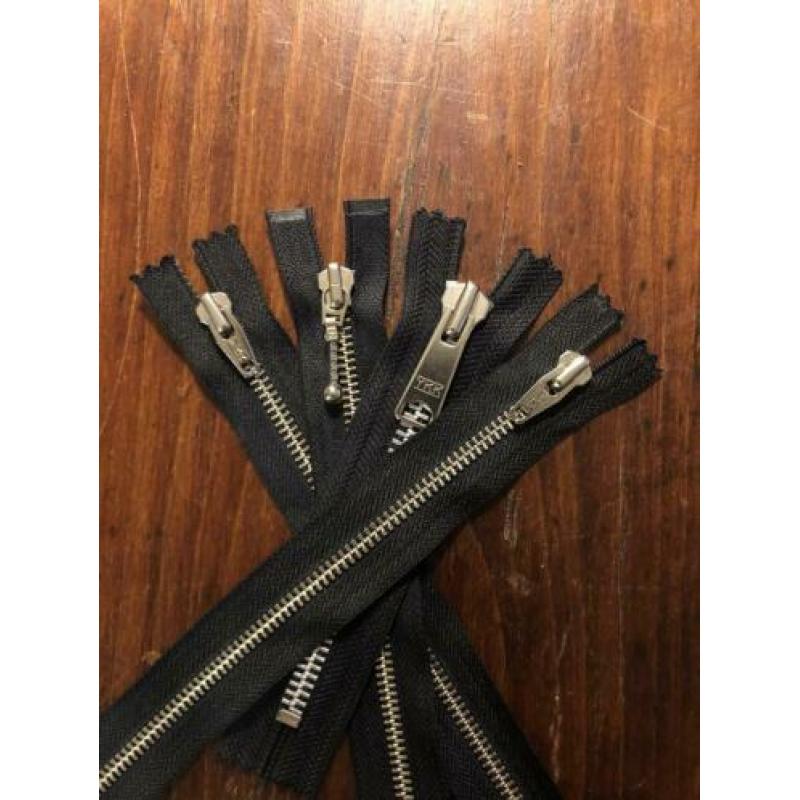 YKK ijzeren rits (zwart) 5 stuks