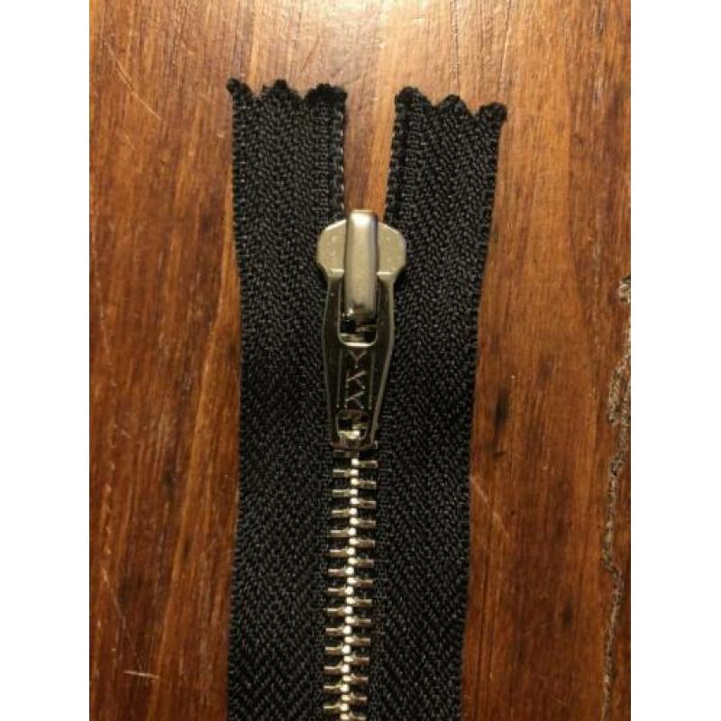 YKK ijzeren rits (zwart) 5 stuks