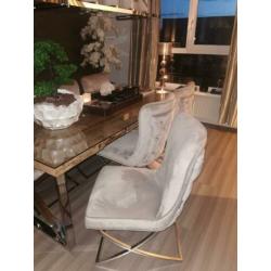 Richmond Kensington tafel + 6x stoelen Scarlett NIEUWSTAAT