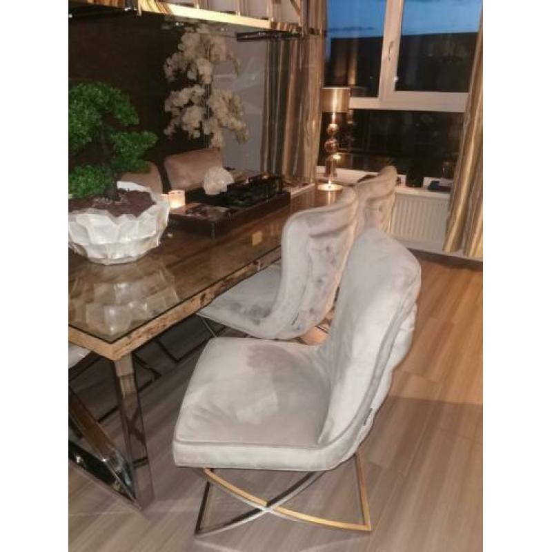 Richmond Kensington tafel + 6x stoelen Scarlett NIEUWSTAAT