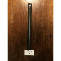 YKK ijzeren rits (zwart) 5 stuks