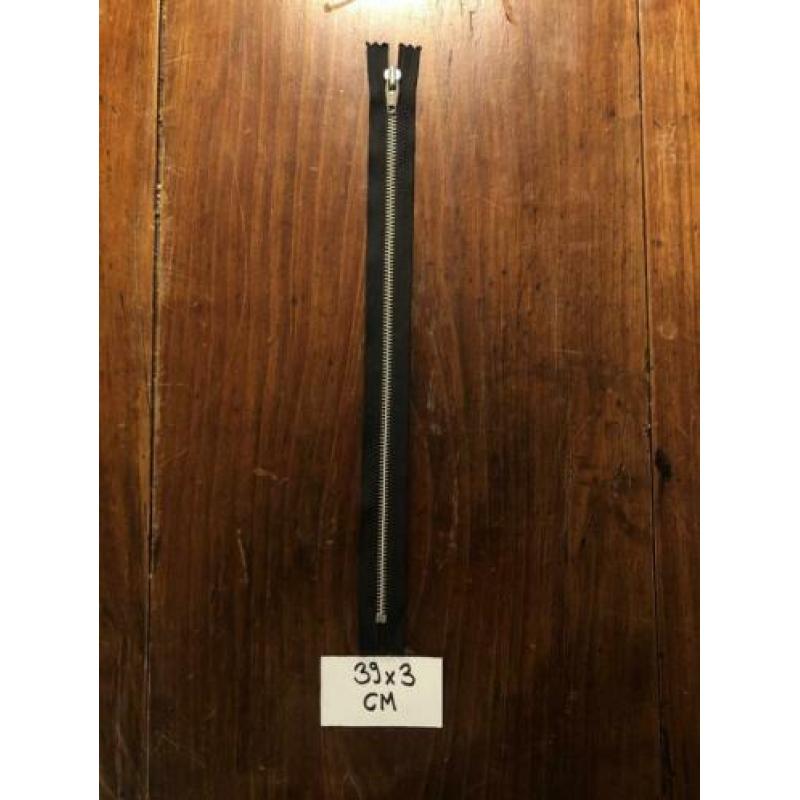 YKK ijzeren rits (zwart) 5 stuks