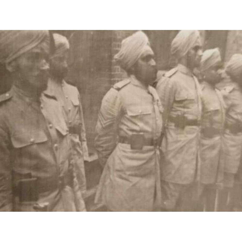 Foto Indische Wachten in Hong Kong Kolonialmacht England GB