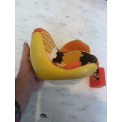 Vintage jaren 70 Mattel poppenhuis meubels bank stoel TV